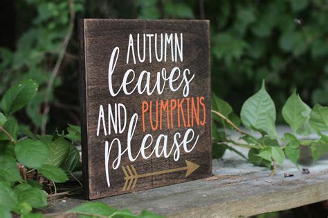 autumn signs decor